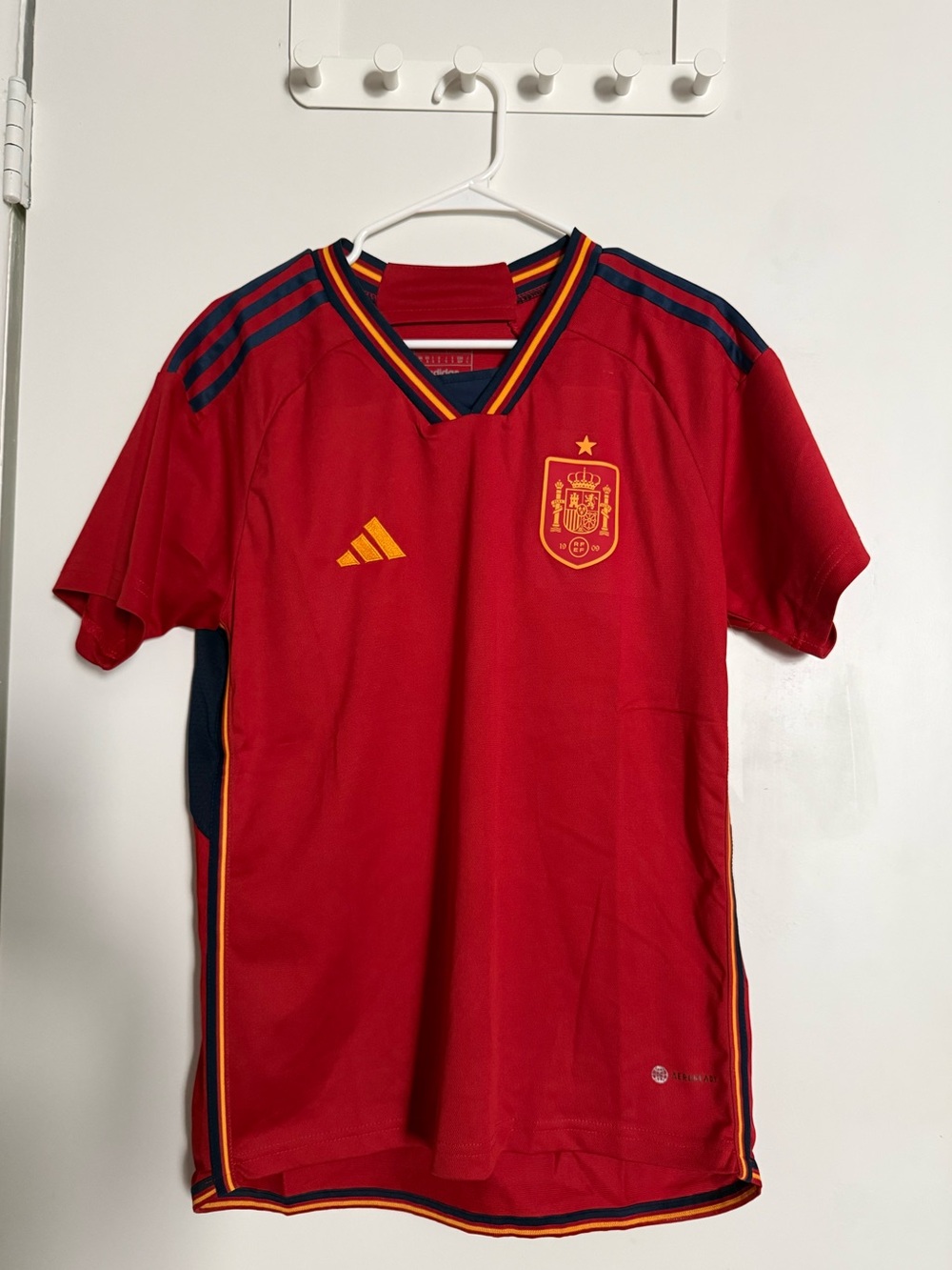 Adidas FIFA Spain Football Short Sleeve Jersey World Champions Soccer Jersey